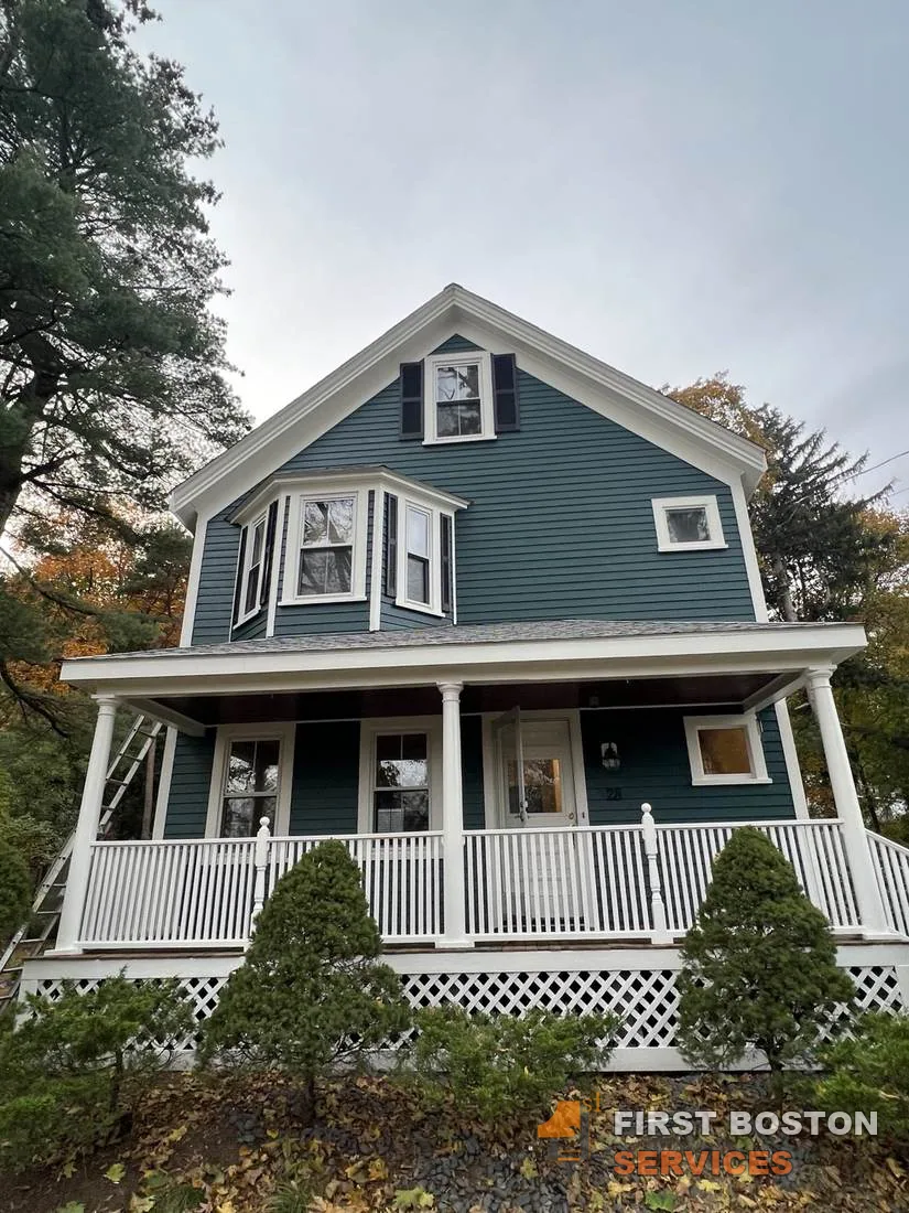 First Boston Services: Carpentry complete and the exterior finished