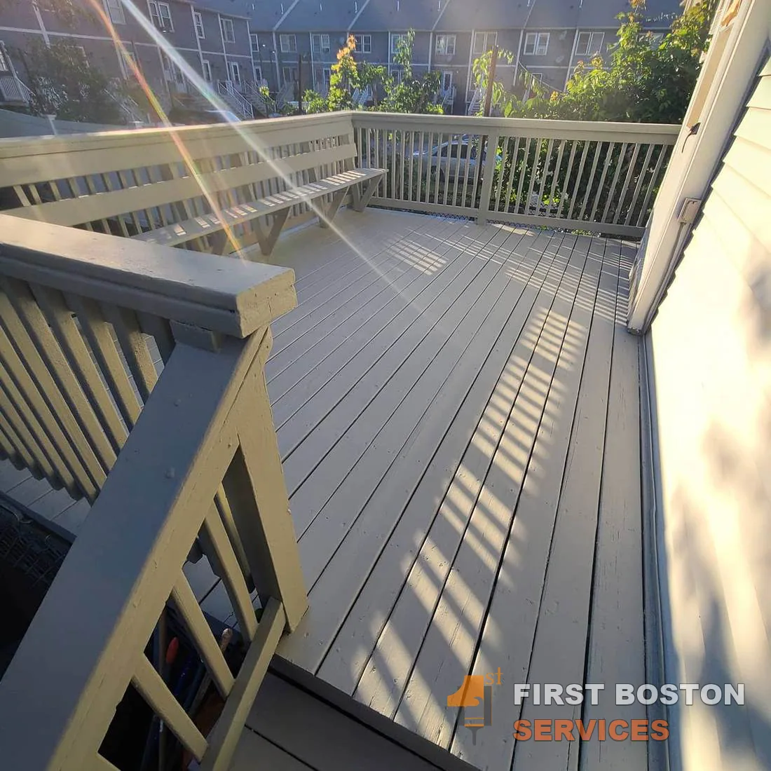 First Boston Services: Deck finished