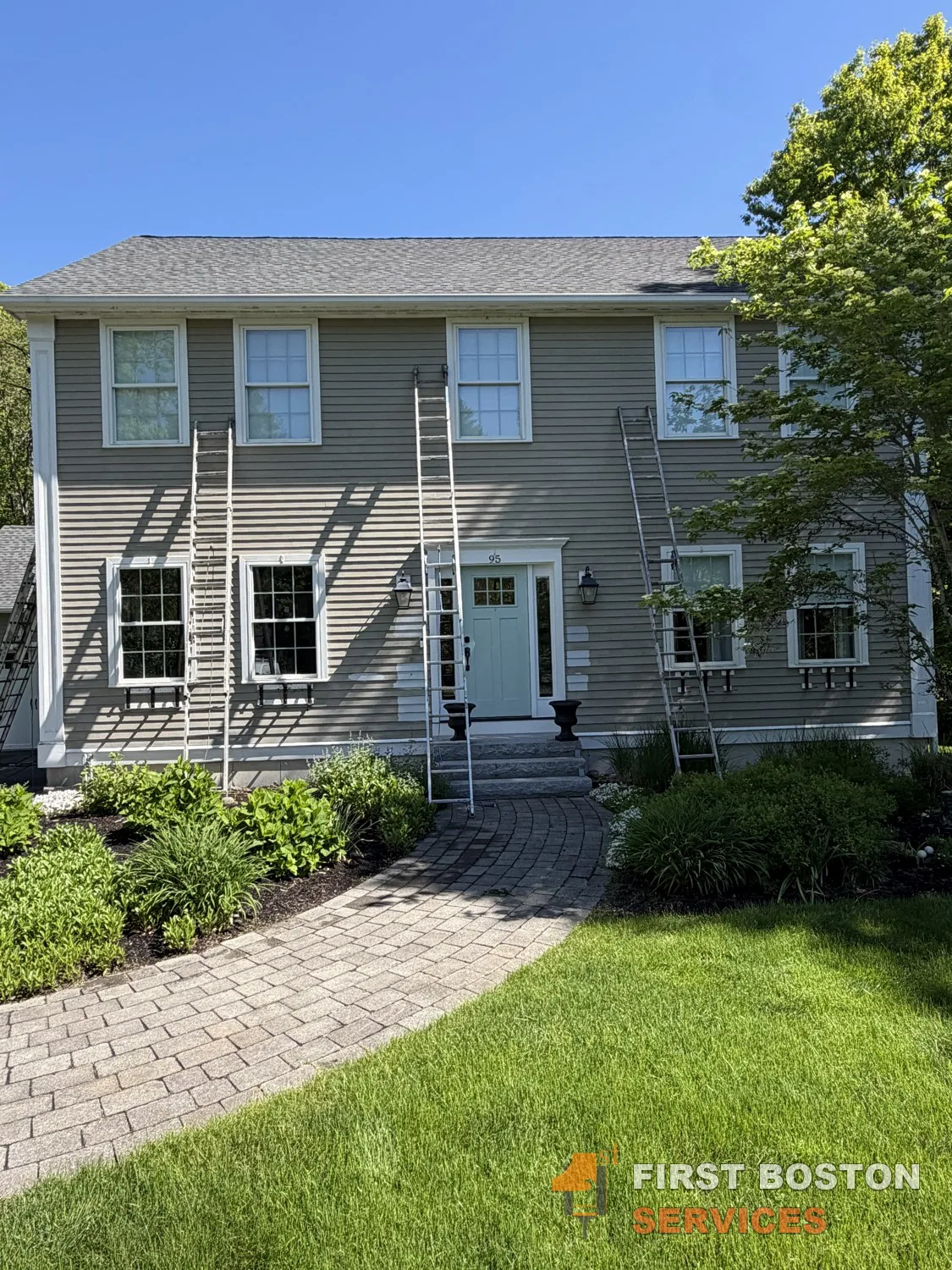 First Boston Services: Front of the house before
