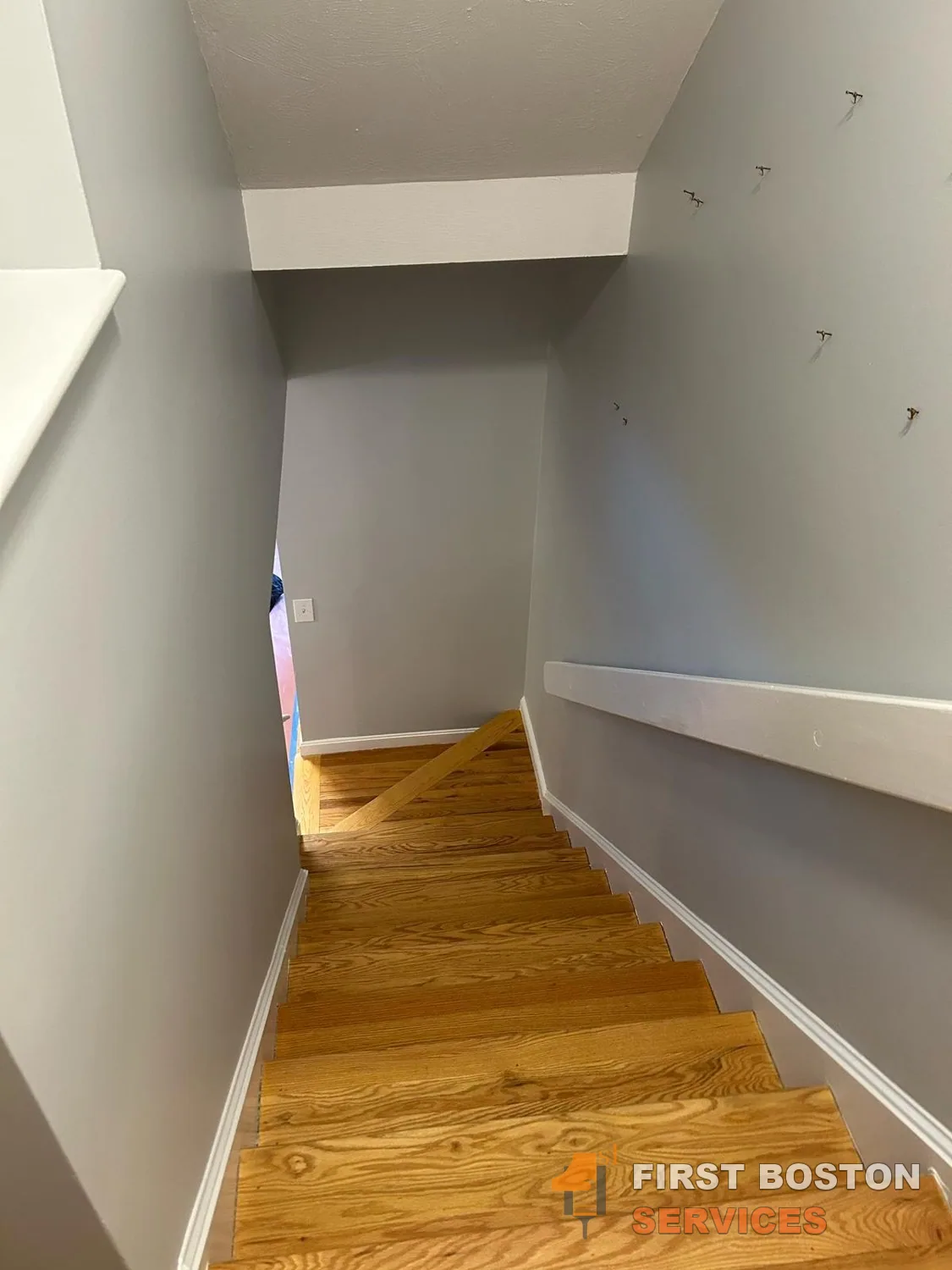 First Boston Services: Stairwell repainted